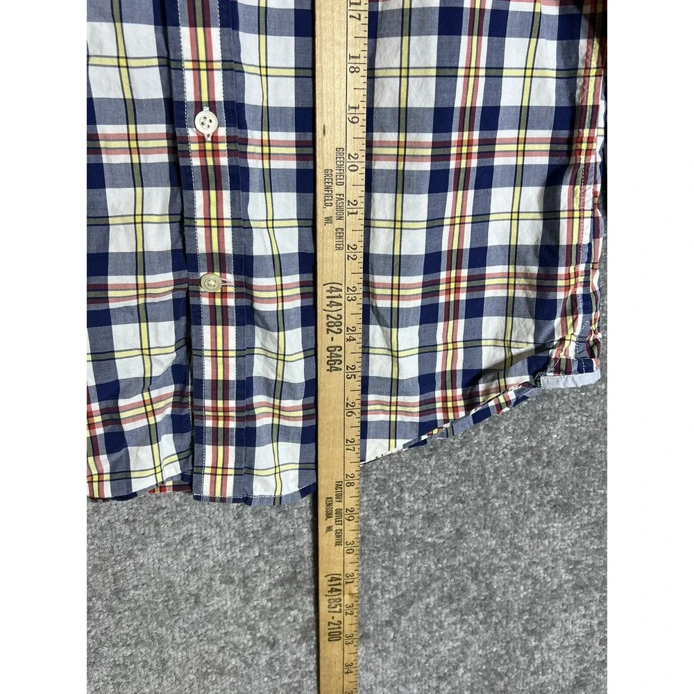 Banana Republic Soft Wash Plaid Button Down Shirt Mens Size Small Long Sleeve